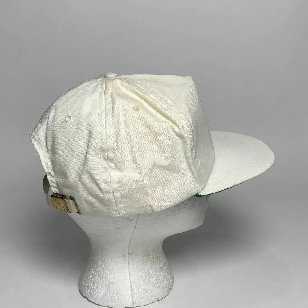 Vintage Mr. Peanut Life Savers Strap Back Trucker Hat Cap White Made in USA